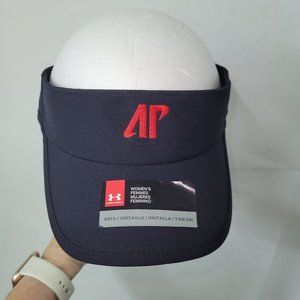 Under Armour Hat Womens OS Visor Blue Style 1295137 AP Logo Golf Tennis‎